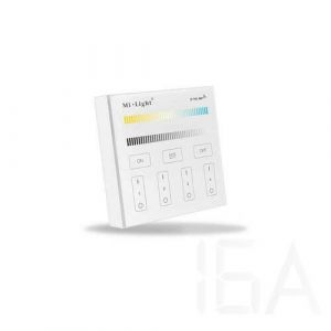 Mi-light  4 zónás RF (WiFi) Touch fali vezérlő panel CCT,Dimmer LED vezérlő egységhez, CON 782 2984 LED szalag működtetés, vezérlés 0