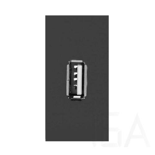 Orno Beépíthető USB dugalj, NOEN, fekete, OR-GM-9010 elosztóhoz Kiegészítők asztalba süllyeszthető elosztóhoz 0