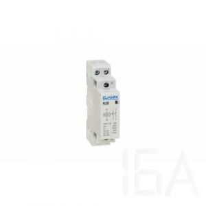 Elmark Moduláris kontaktor K20 25A 230V 1NO+1NC, 23012 Moduláris mágneskapcsoló 0