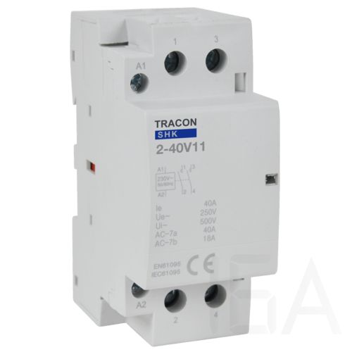 Tracon  Installációs moduláris kontaktor, SHK2-40V11 Moduláris mágneskapcsoló 0