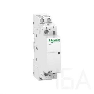 Schneider  A9 iCT20A moduláris kontaktor, 50Hz, 2NO, 230-240VAC , A9C22722 Moduláris mágneskapcsoló 0