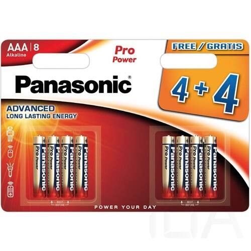Panasonic  Pro Power AAA mikro 1.5V szupertartós alkáli elemcsomag LR03PPG-10BW Elem 0