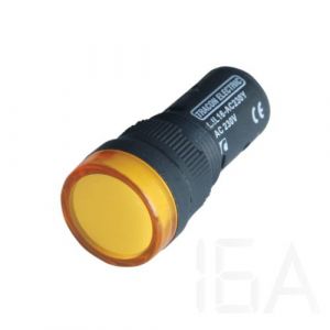 Tracon  LED-es jelzőlámpa, sárga, LJL16-YC Jelzőlámpa
