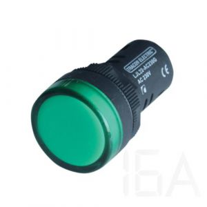 Tracon  LED-es jelzőlámpa, zöld, LJL22-GA Jelzőlámpa