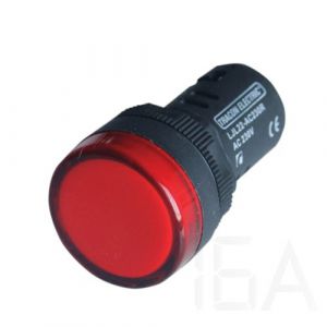 Tracon  LED-es jelzőlámpa, piros, LJL22-RE Jelzőlámpa 0