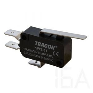 Tracon  Helyzetkapcsoló, mikro, rugószáras, KW3-31 Végálláskapcsoló 0