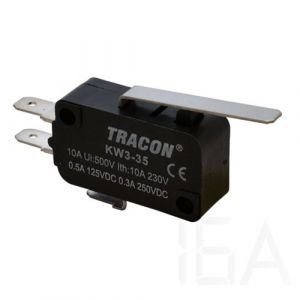 Tracon  Helyzetkapcsoló, mikro, rugószáras, KW3-35 Végálláskapcsoló 0