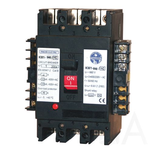 Tracon  Kompakt megszakító, 400V AC munkaáramú kioldóval, KM4-225/1B Kompakt megszakító 0