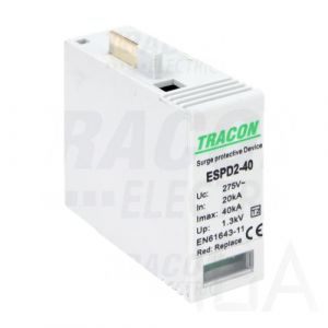 Tracon  túlfeszültség levezető betét, T2 AC típusú, 40 M, ESPD2-40M Túlfeszültség levezető 0