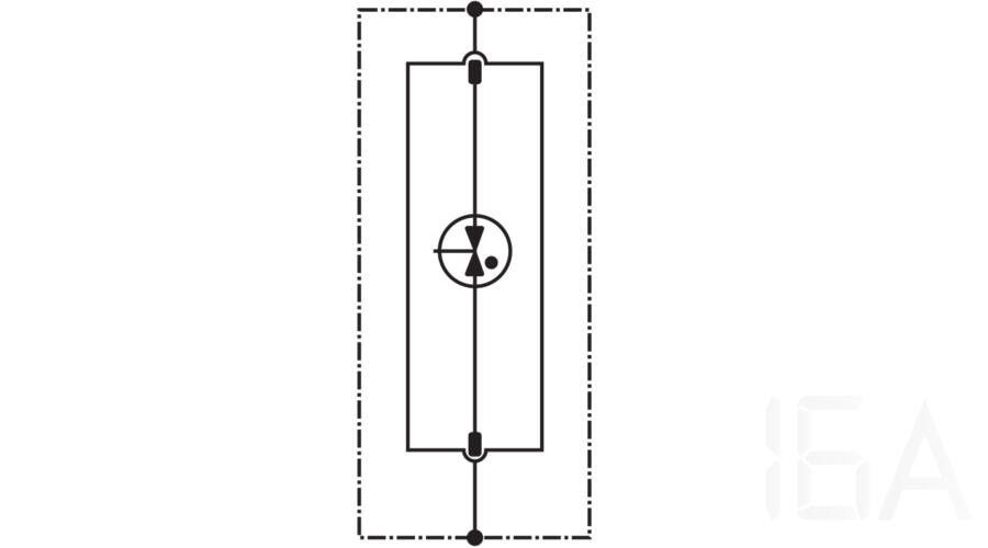 Tracon  túlfeszültség levezető, T1+T2 AC típusú, egybeépített, ESPD1+2-50-1P Túlfeszültség levezető 3