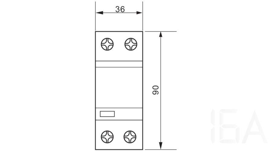 Tracon  túlfeszültség levezető, T1+T2 AC típusú, egybeépített, ESPD1+2-50-1P Túlfeszültség levezető 5