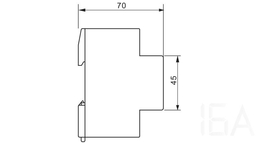Tracon  túlfeszültség levezető, T1+T2 AC típusú, egybeépített, ESPD1+2-50-1P Túlfeszültség levezető 6