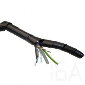 Tracon  KSPI-6F kábel szalagspirál, fekete Kábel spirál 0