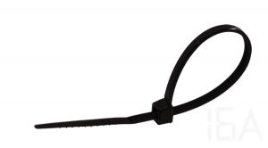 Tracon  Kábelkötegelő, normál, fekete, 98×2.5mm, 121PR Hagyományos kábelkötegelő 2
