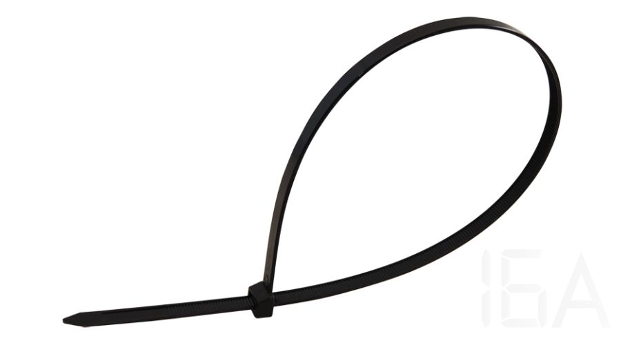 Tracon  Kábelkötegelő, normál, fekete, 135×2.6mm, 131PR Hagyományos kábelkötegelő 2