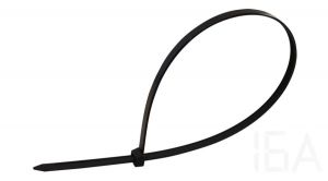 Tracon  Kábelkötegelő, normál, fekete, 160×2.6mm, 161PR Hagyományos kábelkötegelő 2