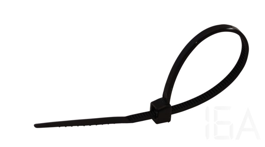 Tracon  Kábelkötegelő, normál, fekete, 300×7.8mm, 301PR Hagyományos kábelkötegelő 2