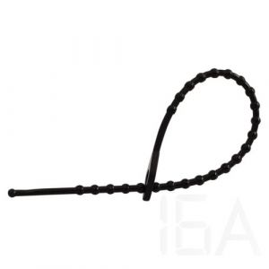 Tracon  Gyöngyös nyitható kábelkötegelő, fekete, 180F-GY Gyöngyös kábelkötegelő 0