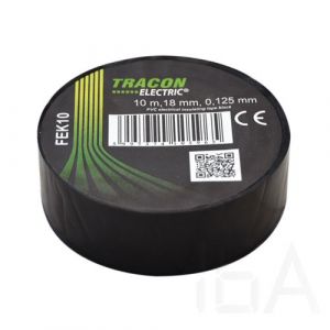 Tracon  FEK10 Szigetelőszalag, fekete Szigetelőszalag és tömítőanyag 0