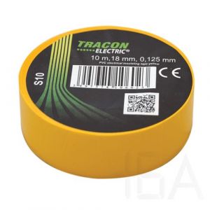 Tracon   S10 Szigetelőszalag, sárga Szigetelőszalag és tömítőanyag 0