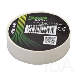 Tracon  FEH10-15 Szigetelőszalag, fehér Szigetelőszalag és tömítőanyag 0