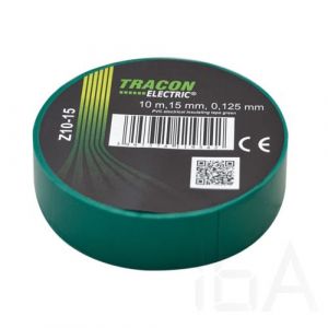 Tracon   Z10-15 Szigetelőszalag, zöld Szigetelőszalag és tömítőanyag 0