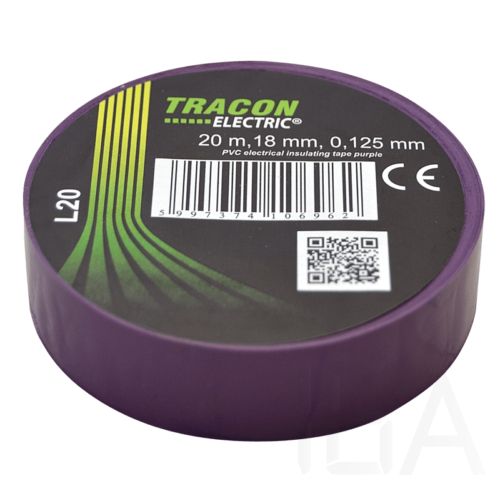 Tracon  L20 Szigetelőszalag, lila Szigetelőszalag és tömítőanyag 0