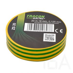 Tracon   ZS20 Szigetelőszalag, zöld/sárga Szigetelőszalag és tömítőanyag 0