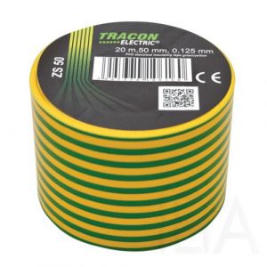 Tracon   ZS50 Szigetelőszalag, zöld-sárga Szigetelőszalag és tömítőanyag 0