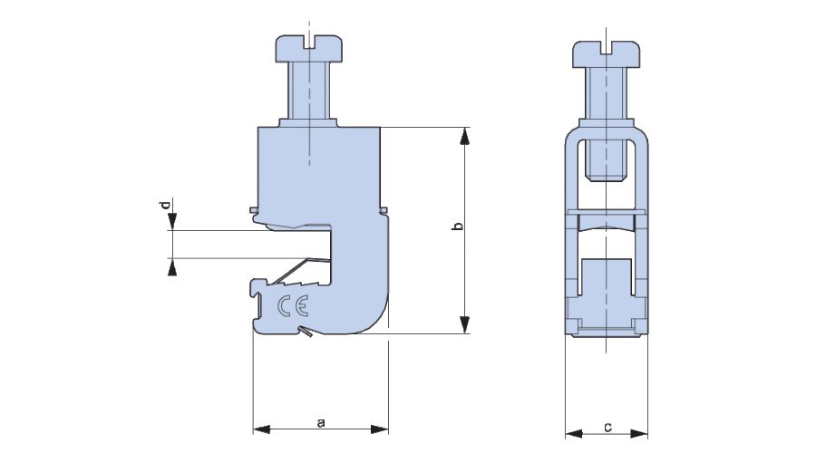 Tracon  Gyűjtősín leágazó kapocs, 10 mm vastag sínekhez, LAK10/1,5-35 Gyűjtősínrendszer 1