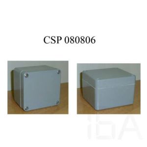 Csatári plast CSP 080806 poliészter doboz, üres 80x 75x 55mm csav fed IP65 CSATÁRI PLAST CSP típusú üres doboz 0