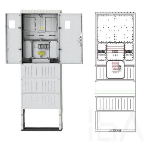 Csatári plast PVT-K-L Á-V Fm-SB fogyasztásmérő szekrény ÚJ Csatári mérőszekrény, direkt mérőhelyek 0