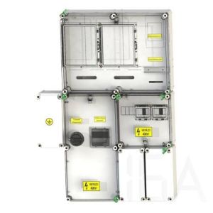 Csatári plast PVT Á-V Fm 80A-CSF50 fogyasztásmérő szekrény ÚJ Csatári mérőszekrény, direkt mérőhelyek 0