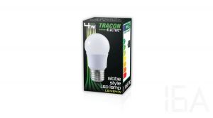 Tracon  LG454W Gömb búrájú LED fényforrás 4W E27 LED izzó 2