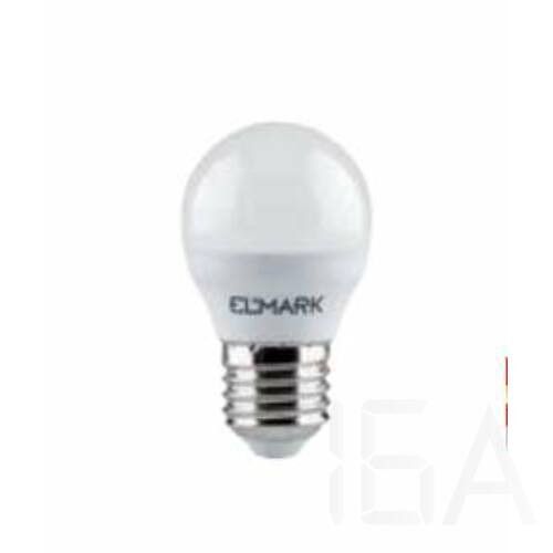 Elmark LED GLOBE G45 8W E14 230V SMD2835 meleg fehér led izzó, 99LED913 E27 LED izzó 0
