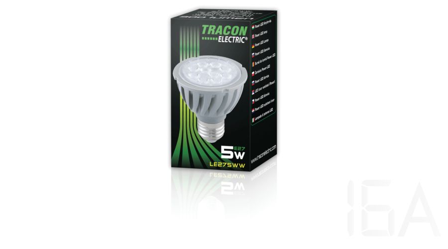 Tracon  LE275WW Power LED fényforrás 5W E27 LED izzó 2
