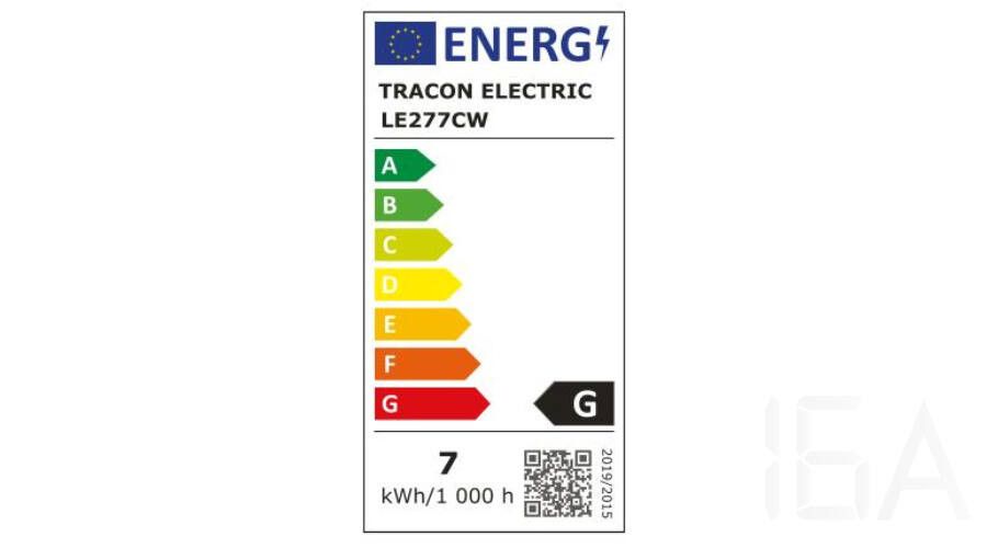 Tracon  LE277CW Power LED fényforrás 7W E27 LED izzó 1