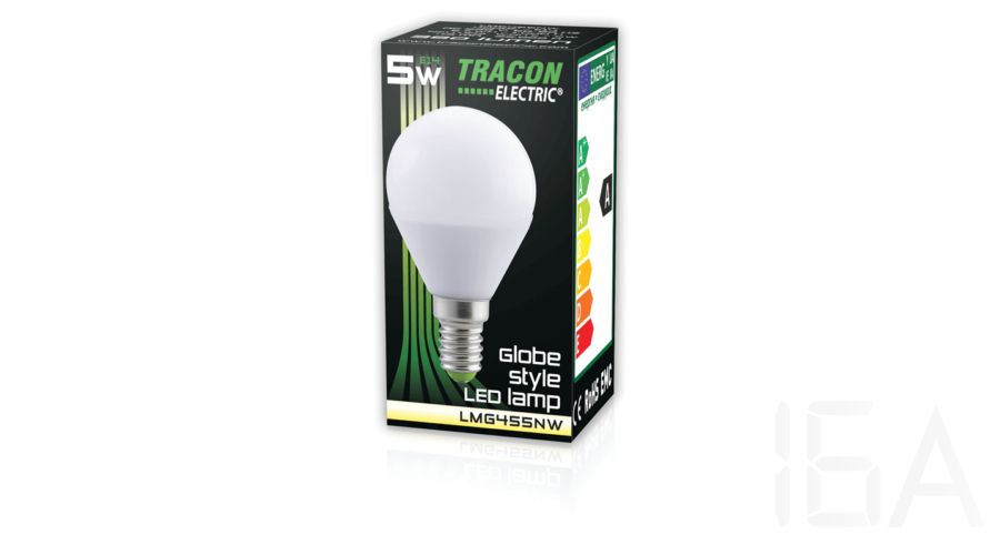 Tracon  LMG455NW Gömb búrájú LED fényforrás 5W E14 LED izzó 2