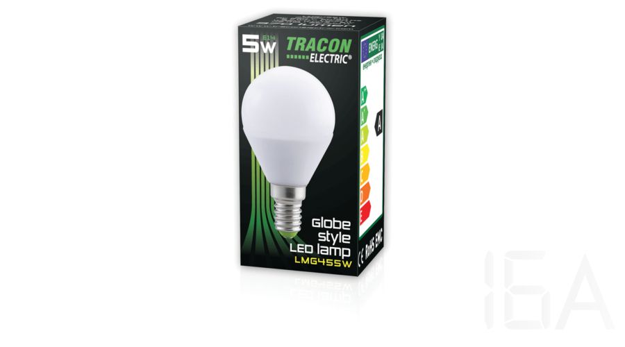 Tracon  LMG455W Gömb búrájú LED fényforrás 5W E14 LED izzó 2