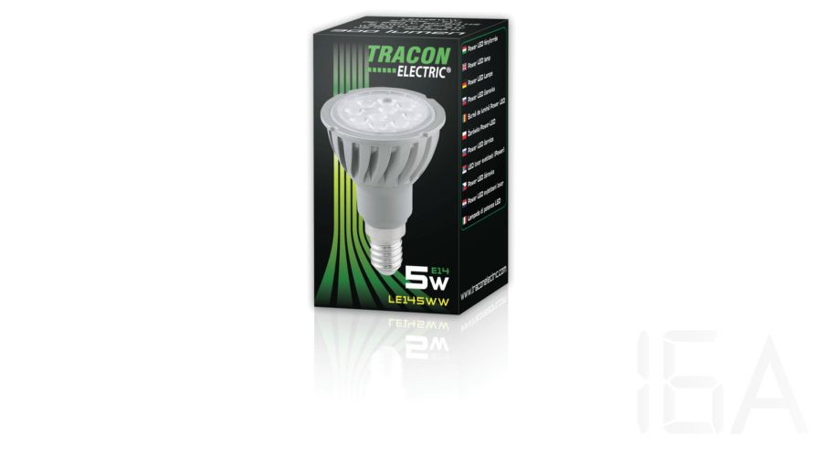 Tracon  LE145WW Power LED fényforrás 5W E14 LED izzó 2