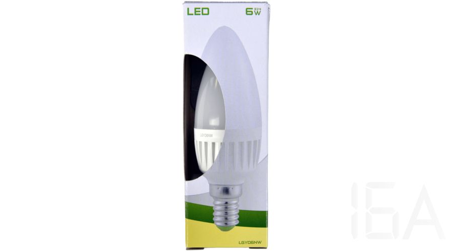 Tracon  LGYD6NW Fényerő-szabályozható gyertyaburájú LED fényforrás 6W E14 LED izzó 2