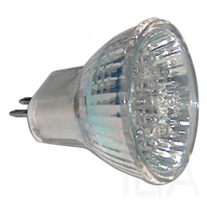 Tracon  MR16L-R Hidegtükrös LED fényforrás, vörös 1,2W 12-24V LED izzó 0