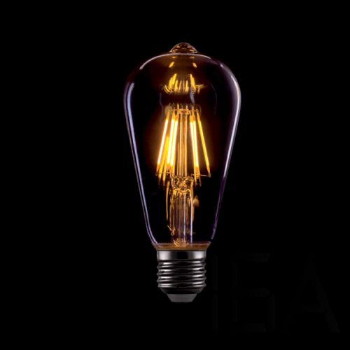 Elmark vintage Edison LED izzó dimmelhető ST64 8W E27 2800-3200K aranyozott üveggel Izzószálas fényforrás 0