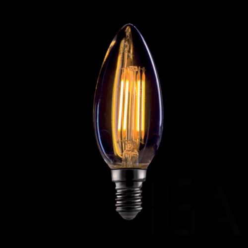 Elmark vintage gyertya LED izzó dimmelhető C35 4W E14 2800-3200K,aranyozott üveggel Vintage izzó 0