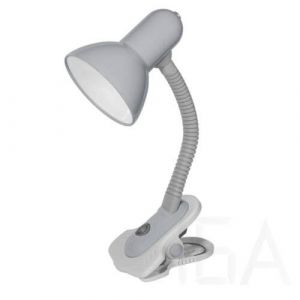 Kanlux SUZI HR-60-SR E27-es 60W gégecsöves csíptetős asztali lámpa, fehér Asztali lámpa