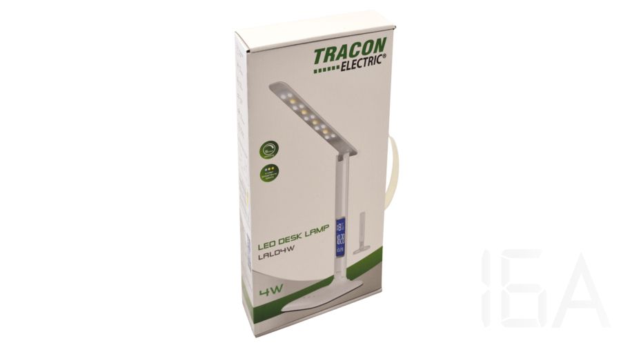 Tracon  LALD4W LED asztali lámpa, szabályozható fényerő és színhőmérséklet, LCD kijelző Asztali lámpa 4