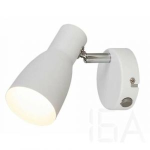 Rábalux  6025 Ebony, 1-es fehér szpot lámpa kapcsolóval és fém burával Fali lámpa 0
