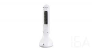 Rábalux  1515 Justin, modern LED asztali lámpa RGB LEDes hangulatfénnyel, beépített akkumulátorral és idő/dátum/hőmérséklet kijelzővel Hálószoba lámpa 4