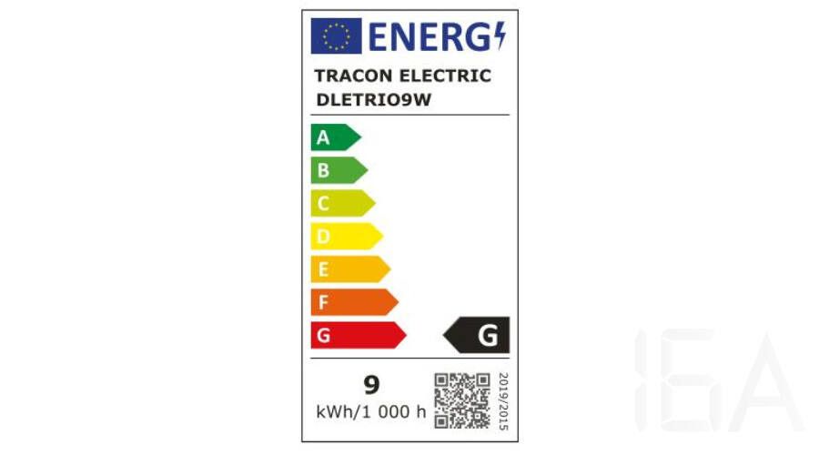 Tracon  LED mélysugárzó változtatható színhőmérséklettel, DLETRIO9W Mélysugárzó 1