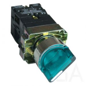 Tracon  Világító választókapcsoló, fémalap, zöld, LED, kétáll., izzó n., NYGBK2365Z Világító választókapcsoló 0